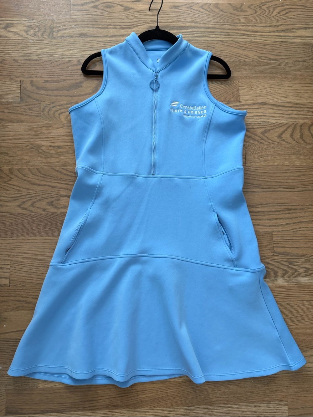 Carolina Blue Ladies Sleeveless Athletic Dress w/spandex shorts